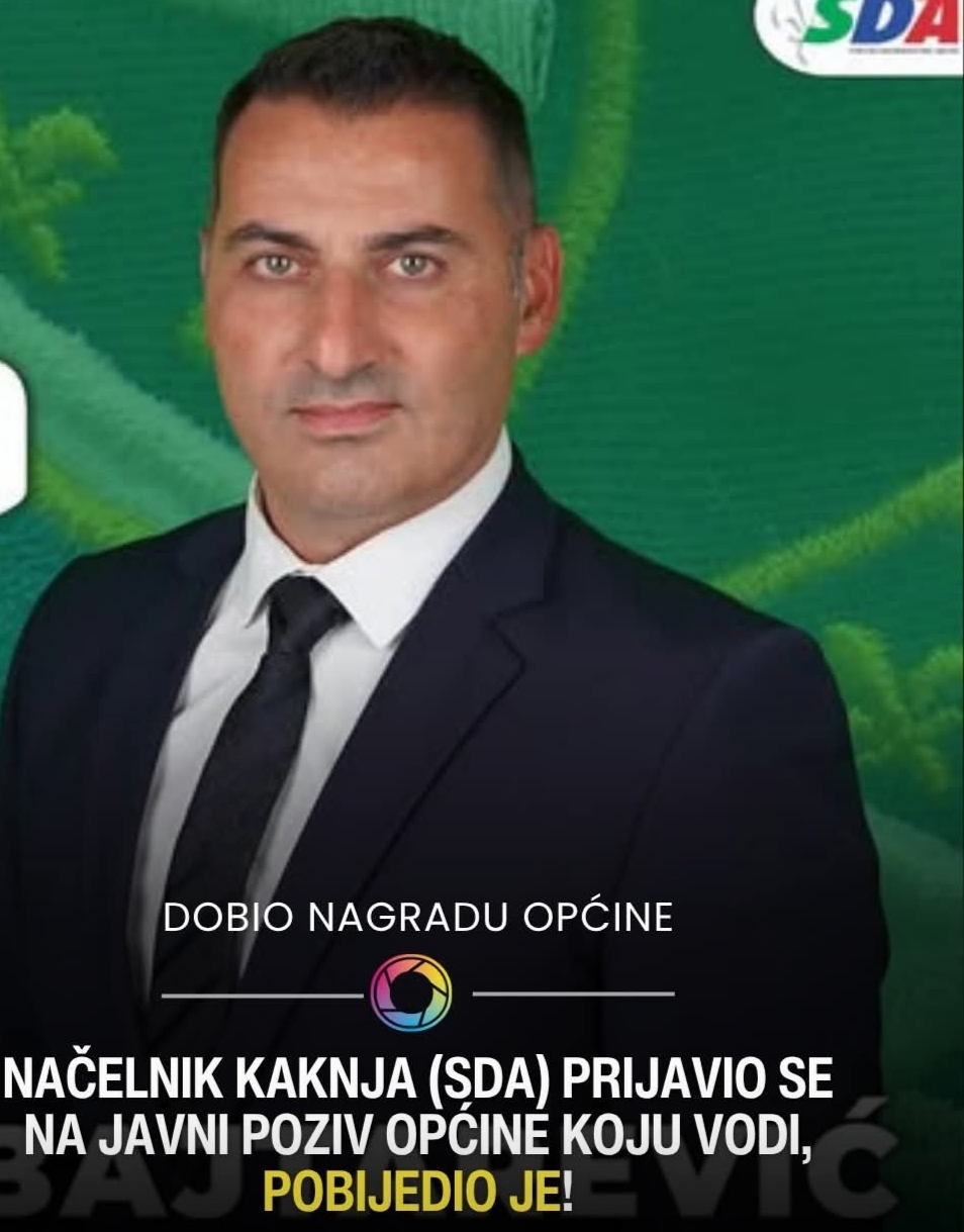 Načelnik Mirnes Bajtarević (SDA) prijavio se na javni poziv svoje Općine Kakanj za “Općinski grb” i pobijedio