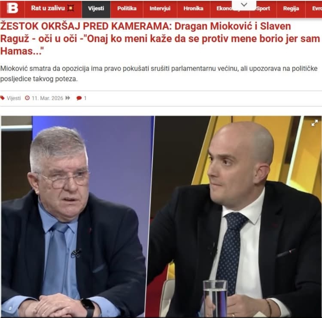 HRS: Nakon smjene Miokovića Raguž dobio niz uvredljivih poruka