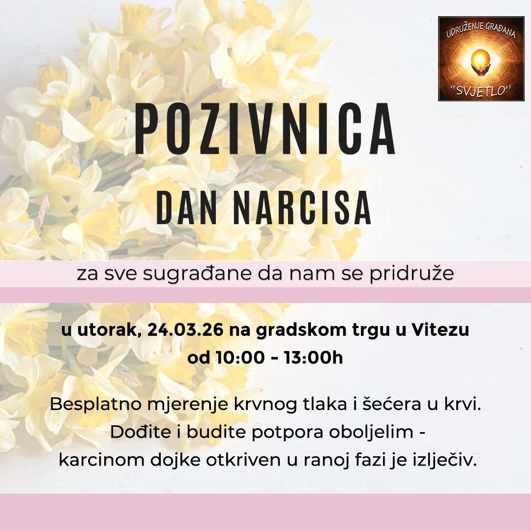 Dan narcisa u Vitezu: podrška svima koji se bore s karcinomom dojke