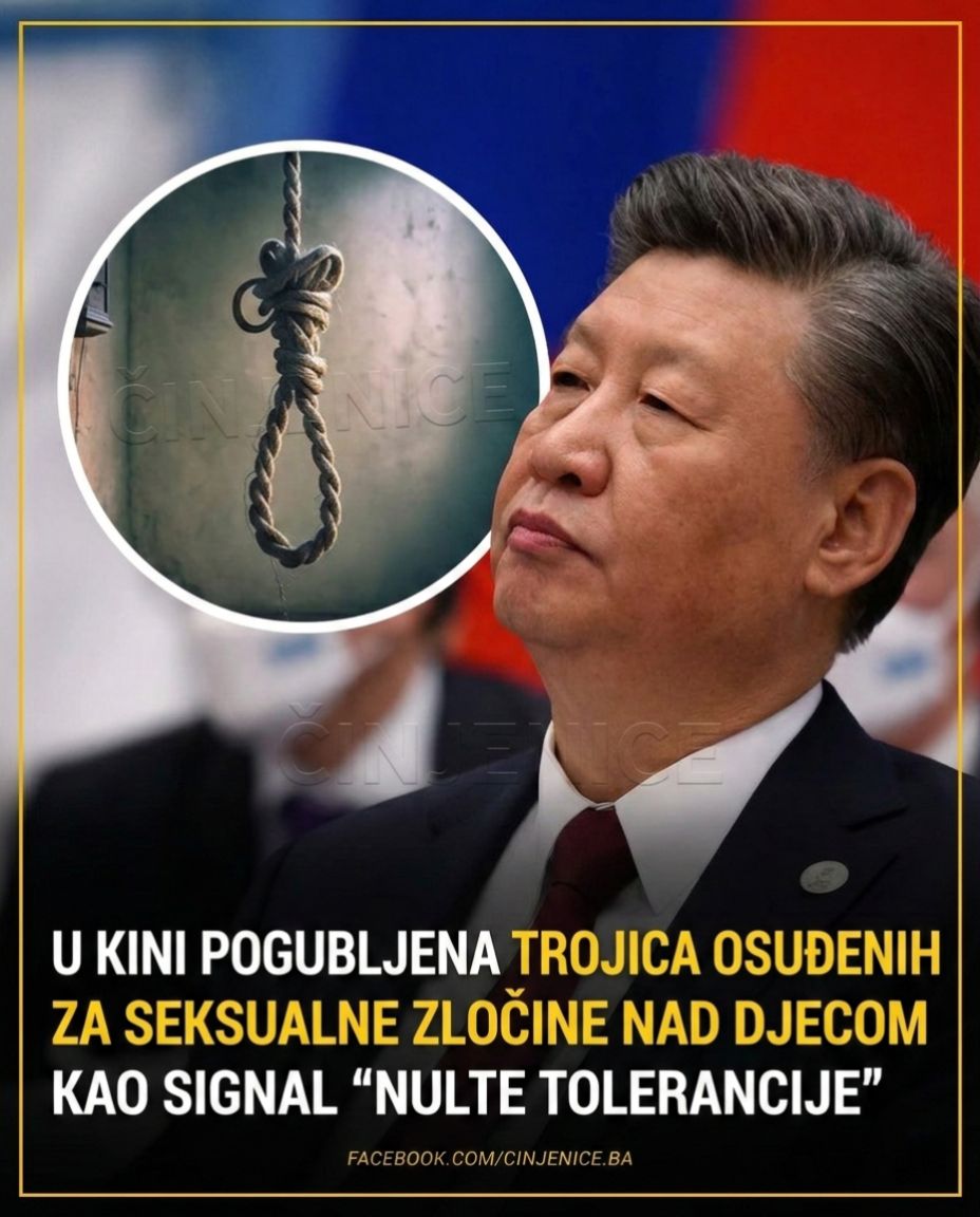 Kina je u protekloj godini pogubila trojicu muškaraca zbog zločina nad djecom