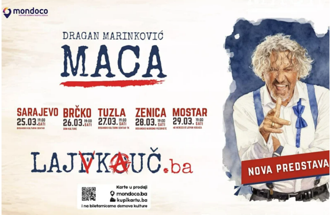 Dragan Marinković Maca s predstavom “lajfkouč.ba” kreće na bh. turneju