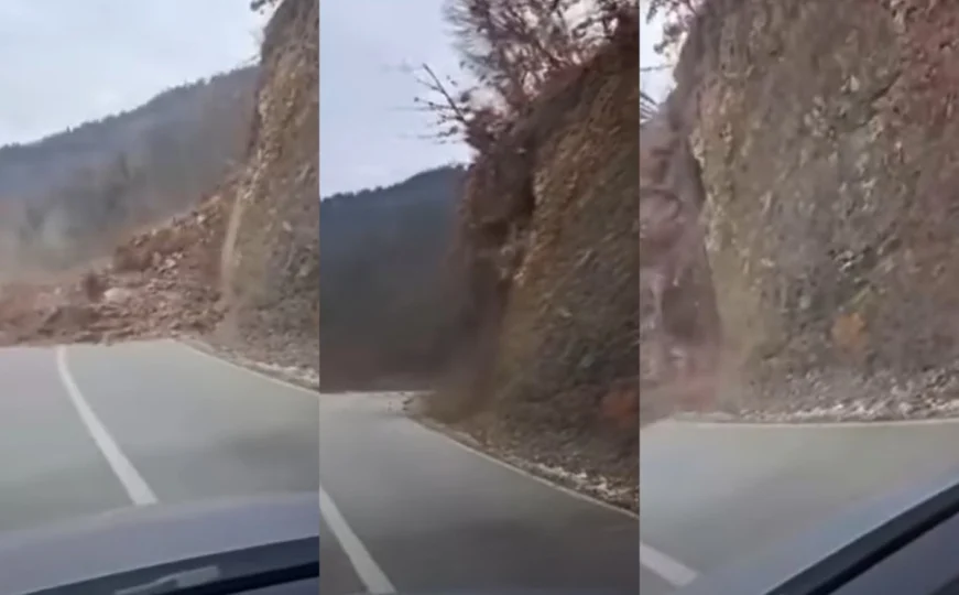 Katastrofa kod Foče, vozač se zaustavio sekundu prije odrona